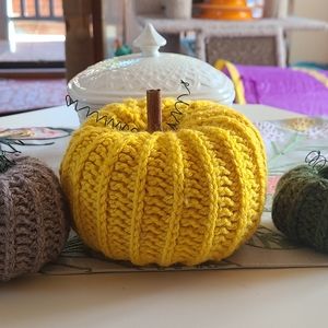 Handmade Fall Pumpkin Trio